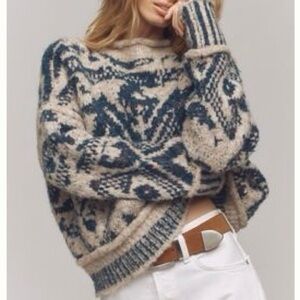 EUC Pilcro for Anthropologie Relaxed Roll Neck Sweater, Size XL